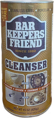 BAR KEEPERS FRIEND Bar Keepers Friend 11584 stainless steel cleaner and polish 15 oz canister