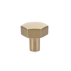 EMTEK Emtek 86457US4 Mod Hex Cabinet Knob Satin Brass