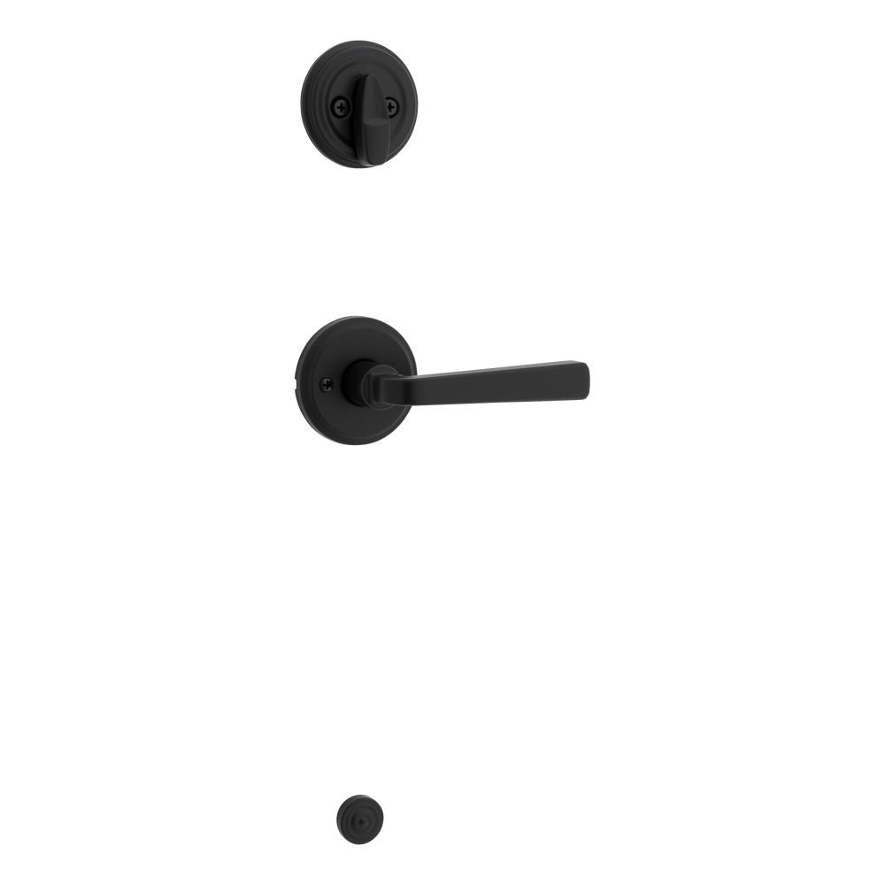 KWIKSET Kwikset 966TDL-514.UNIV Trafford Lever Handleset Trim Matte Black