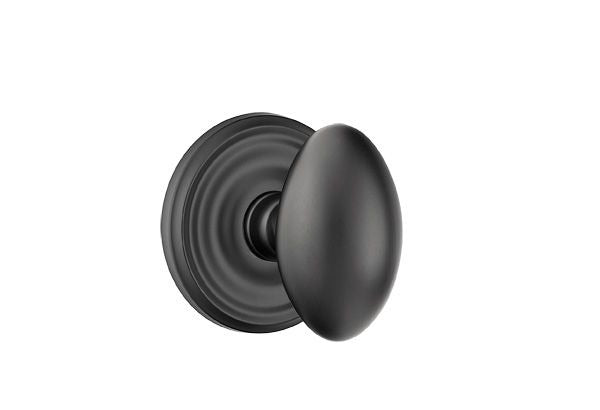 EMTEK Emtek 8100EUS19 Egg Knob Passage Set Flat Black
