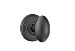 EMTEK Emtek 8050EUS19 Egg Knob Dummy Pair Flat Black