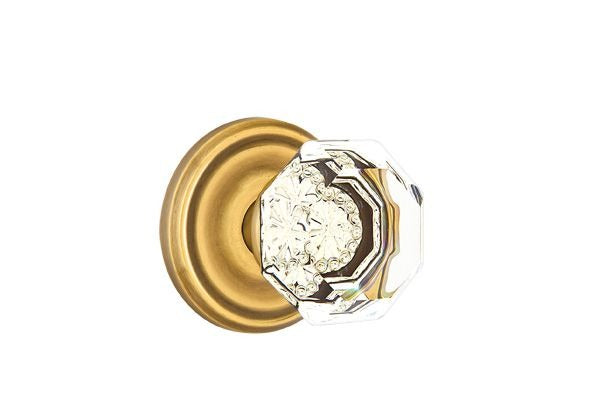 EMTEK Emtek 8200OTUS7 Old Town Glass Privacy Knob French Antique Brass