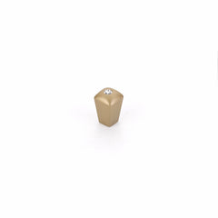 SCHAUB Schaub 299-SSB Crystal Cabinet Knob Satin Brass