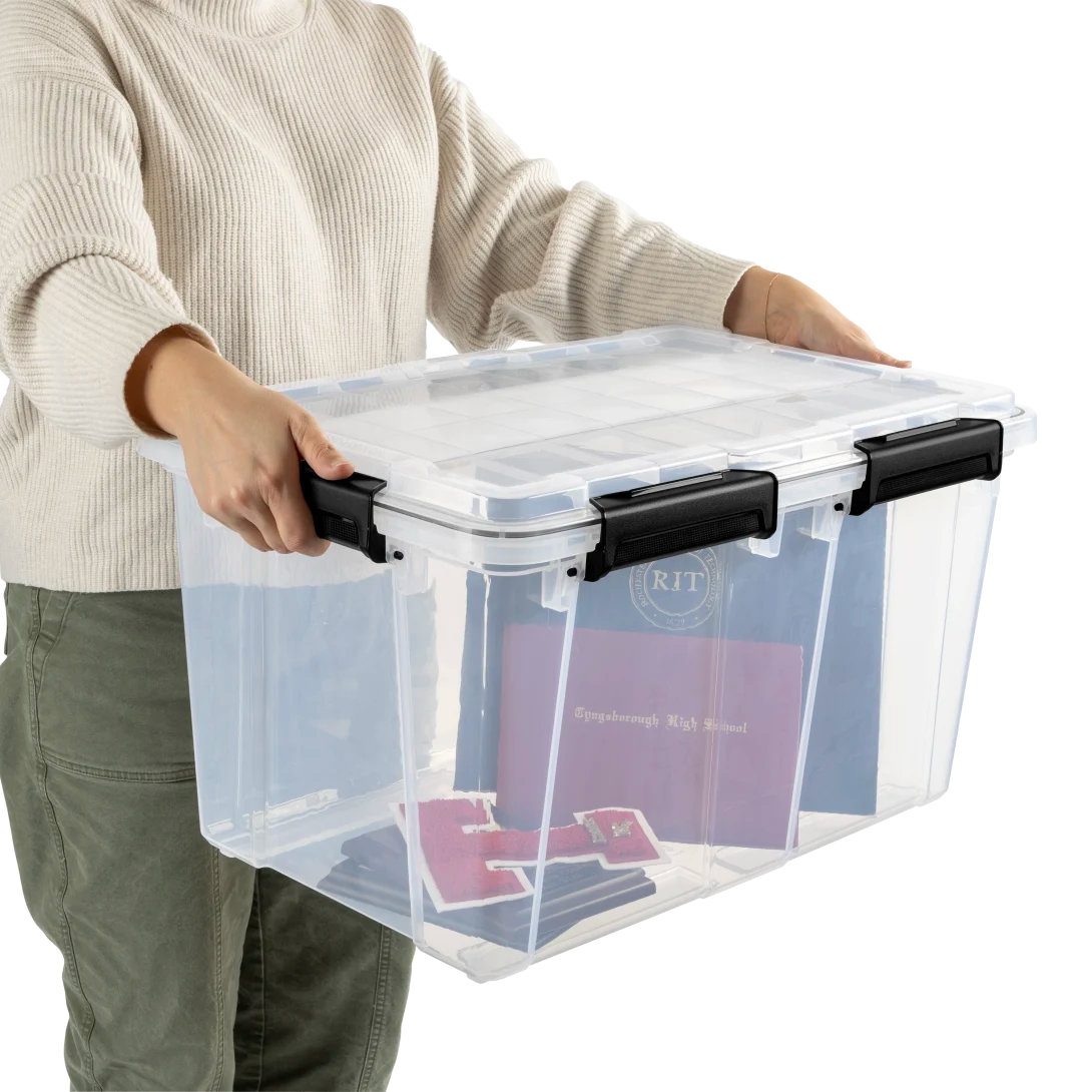 STERILITE Sterilite 39349004 54 Quart Gasket Box with Lid (4/Carton)