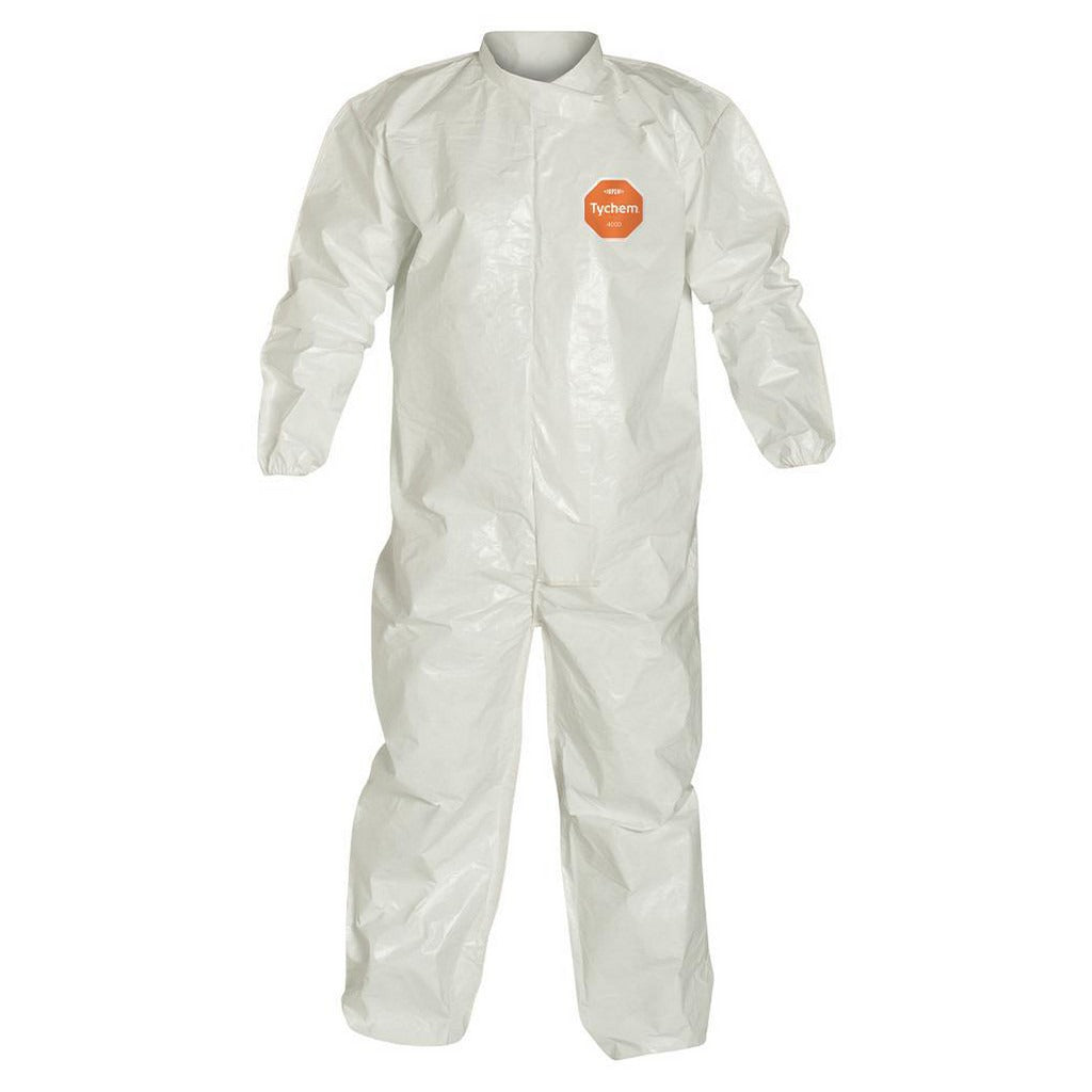 DUPONT Dupont SL125BWH4X001200 Disposable Coveralls 4XL Tychem 4000