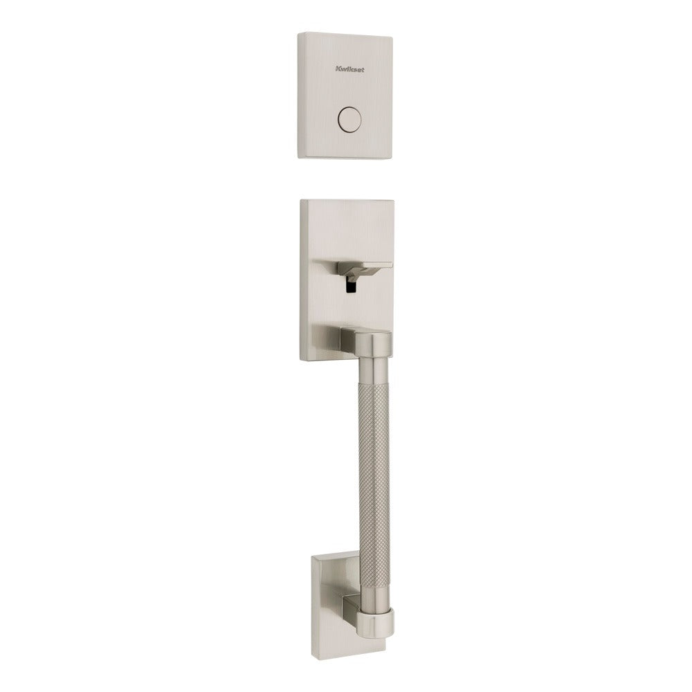 KWIKSET Kwikset 819PVHLIP-15 Dummy Exterior Handleset Satin Nickel