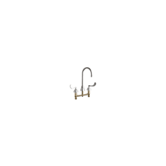 CHICAGO FAUCETS Chicago Faucets 786-E2805-5XKABCP Manual Sink Faucet 0.5 GPM (8 inches Centers)