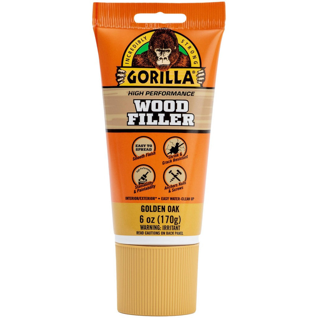 GORILLA GLUE Gorilla Glue 112125 Wood Repair Compound Golden Oak 6 Oz