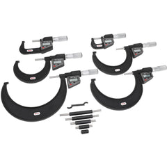 STARRETT Starrett 12727 Electronic Outside Micrometer Set 0-6 in