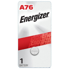 Energizer A76BPZ 1.5V Alkaline Battery, 118 mAh