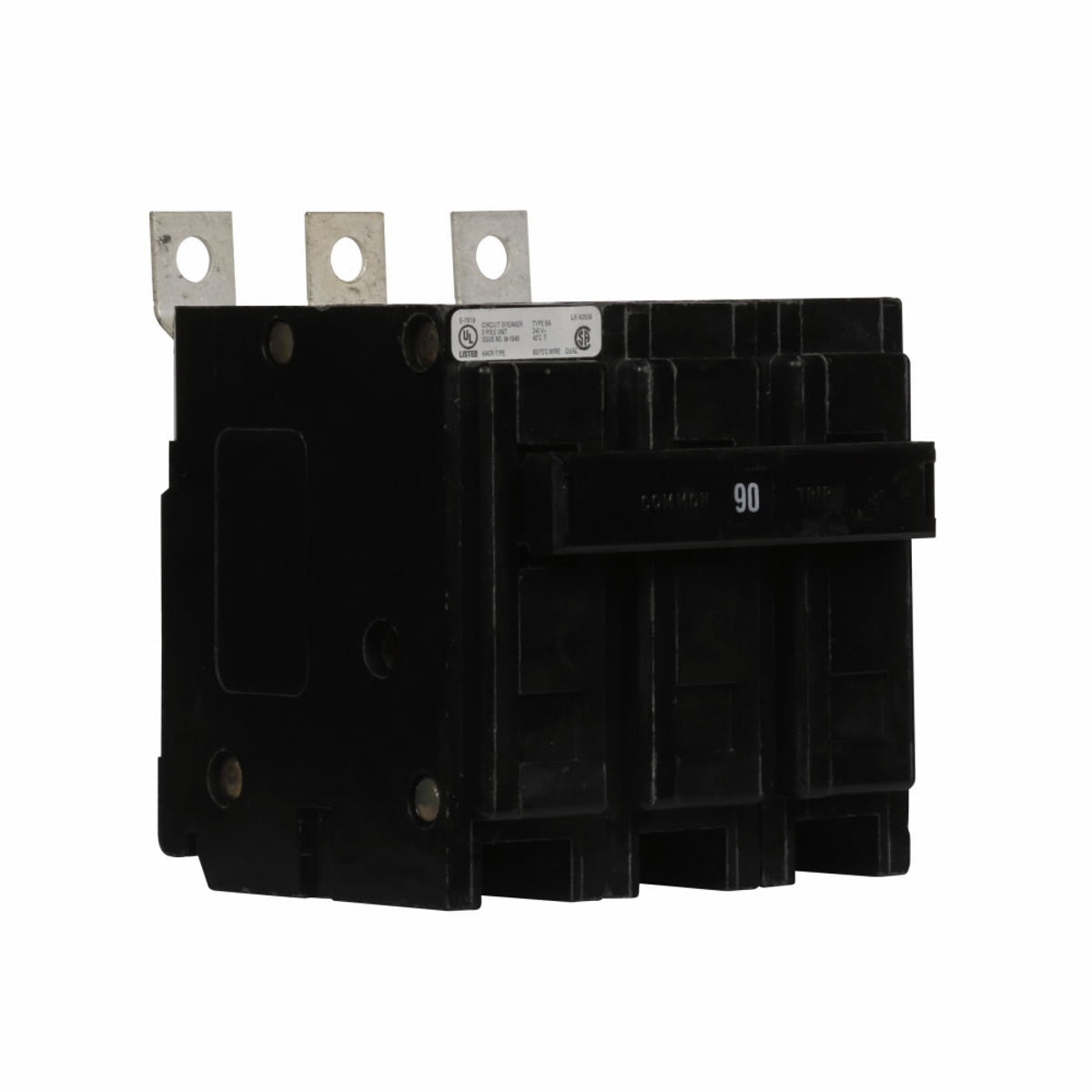 EATON Eaton BAB3090H Miniature Circuit Breaker, 90 Amp, 240 Volt