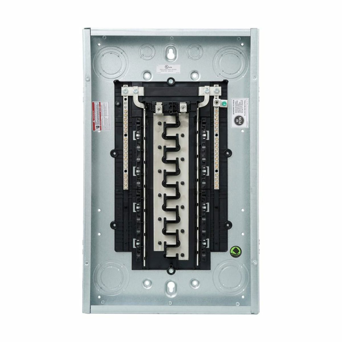 EATON EATON BRP24L125G Type BR Single-Phase Main Lug Load Center with Ground Bar 24 Space/48 Circuit 120/240 VAC 125 Amp
