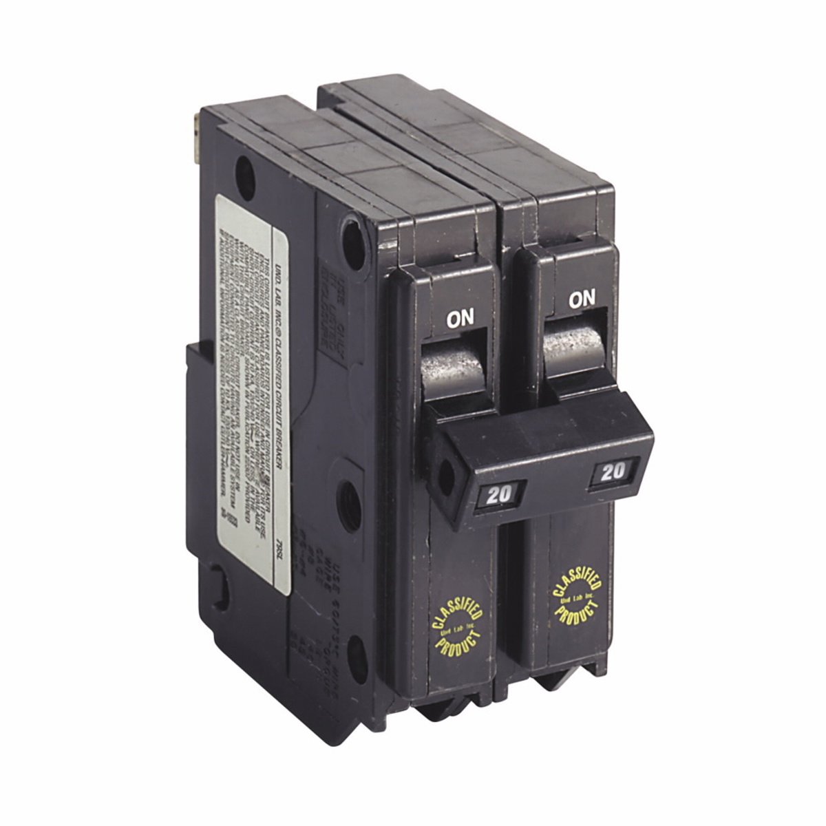 EATON Eaton CHQ220 CHQ220 3/4 Inch Classified Replacement Circuit Breaker 20 Amp 120/240V