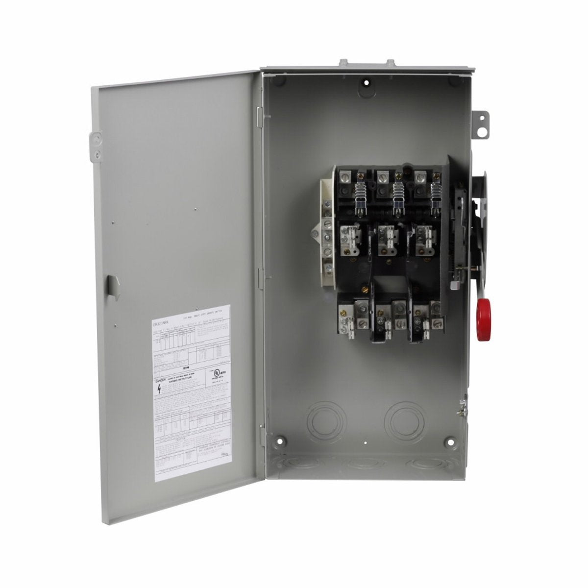 EATON Eaton DH363NRK K Series Heavy Duty Fusible Safety Switch 100 A NEMA 3R