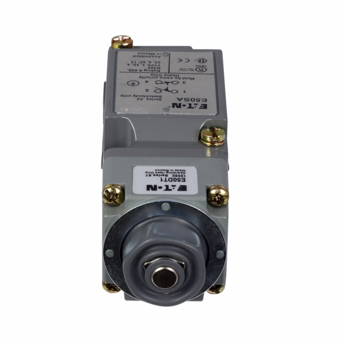 EATON Eaton E50SA Heavy Duty Plug-In Limit Switch Body 10A at 12 Vac 1NO 1NC
