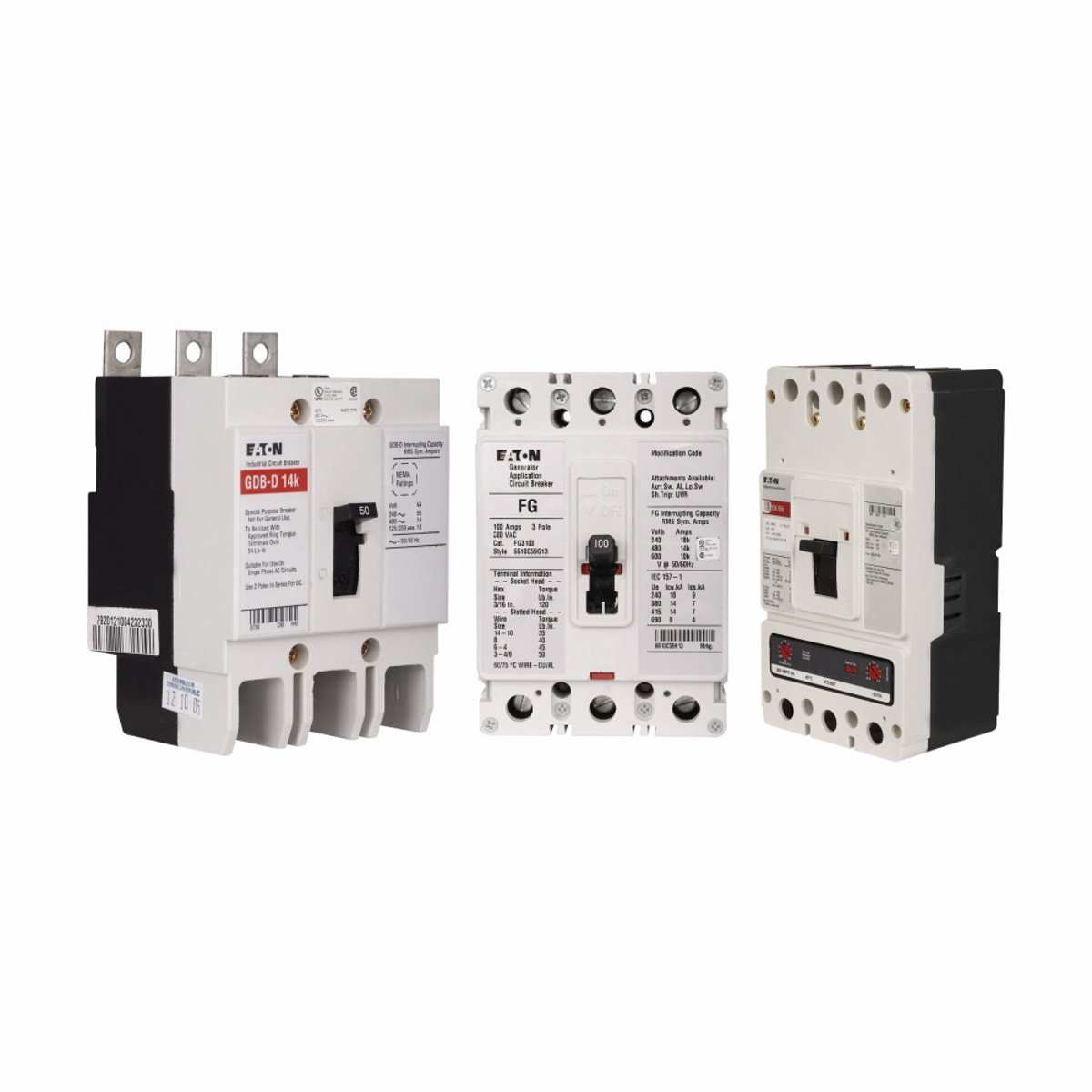 EATON Eaton GHB2070 Breaker Ckt Case Mld 70A 14/65KA 2 G