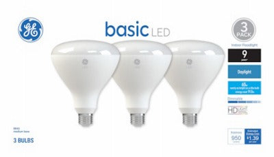 GE G E Lighting 46991 Led BR30 Bulb 11.5W 5000K 3-pack