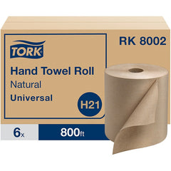 TORK Tork TRKRK8002 Universal Hardwound Roll Paper Towels 800 ft (6 Roll) (RK8002)