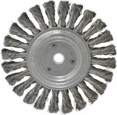 WEILER Weiler 94643 Knotted Wheel Brush 6 Inch Carbon Steel