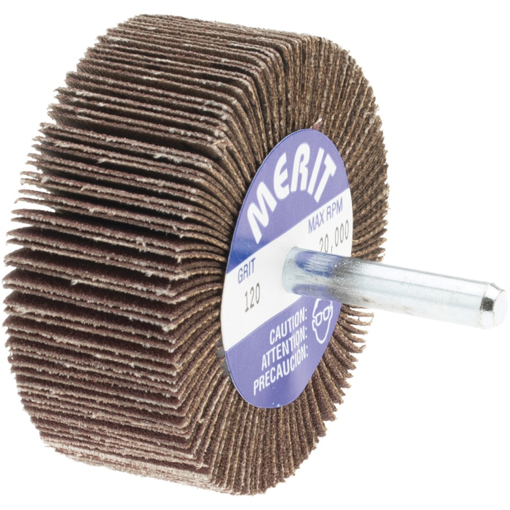 MERIT Merit Abrasives 08834137412 Mounted Flap Wheel 120 Grit