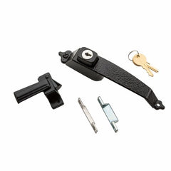 NATIONAL HARDWARE National Mfg N100-031 Colonial Push Button Latch Keyed Black