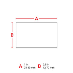 BRADY Brady PTL-17-428 Label Polyester 0.5 in x 1 in (500/Roll)