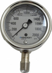 ASHCROFT Ashcroft 94214 Industrial Pressure Gauge 0-2000 Psi Npt