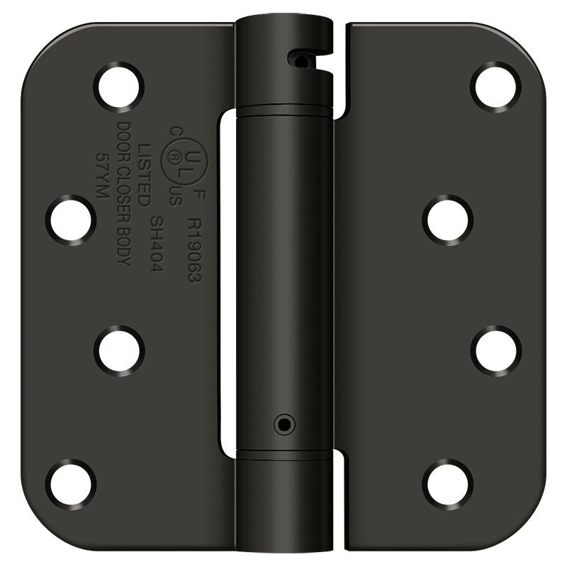 DELTANA Deltana DSH4R510B Spring Hinge 4x4 5/8 Radius Oil Rubbed Bronze