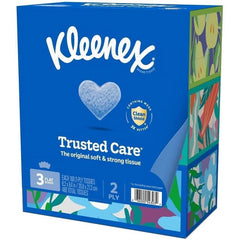 KIMBERLY-CLARK Kimberly-Clark KCC54303 Kleenex Trusted Care Tissues 8.40 in x 8.50 in 160/Box 3/Pack