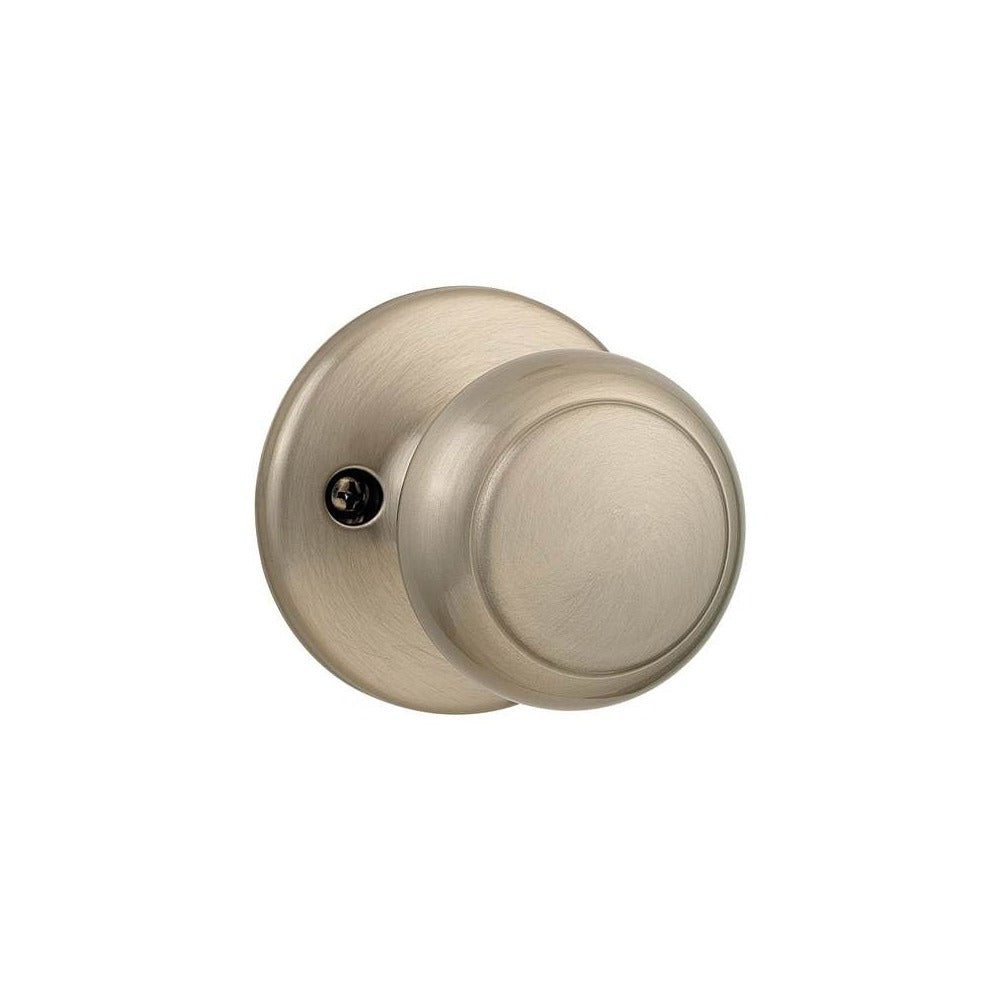 KWIKSET Kwikset 488CV-15 Cove Knob Half Dummy Lock Satin Nickel