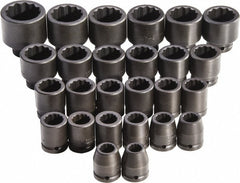 PROTO Proto J72106M Impact Socket Set 26pc 3/4 in Drive Metric