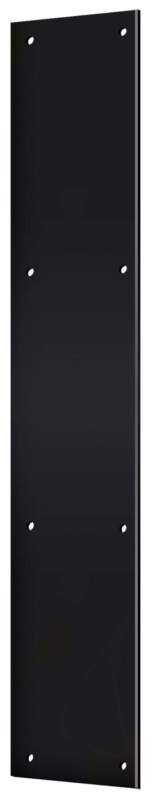 DELTANA Deltana PP3520U19 Push Plate 3.5x20 in Black Finish