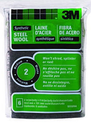 3M 3M Company 10116NA Synthetic Steel Wool Pad Medium 6 Pack