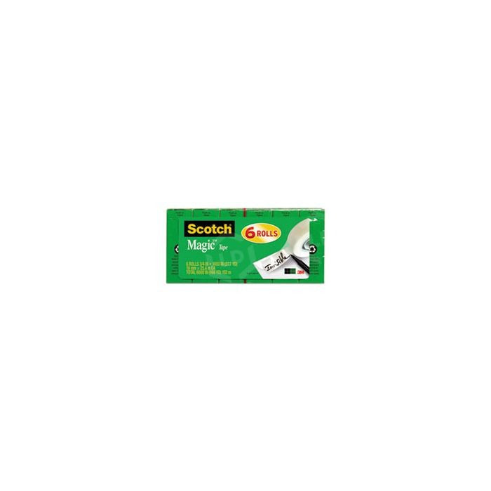 3M 3M MMM810K6 3/4 in Magic Tape 6 Pack 810K6