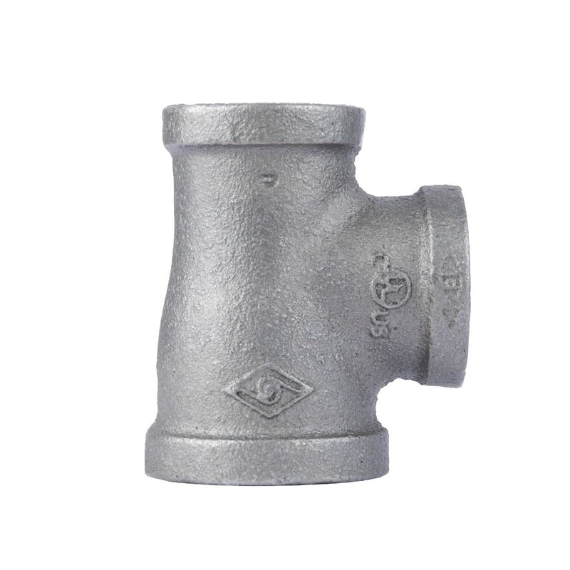 CODA RESOURCES Coda Resources 506236 Black Malleable Iron Reducing Tee