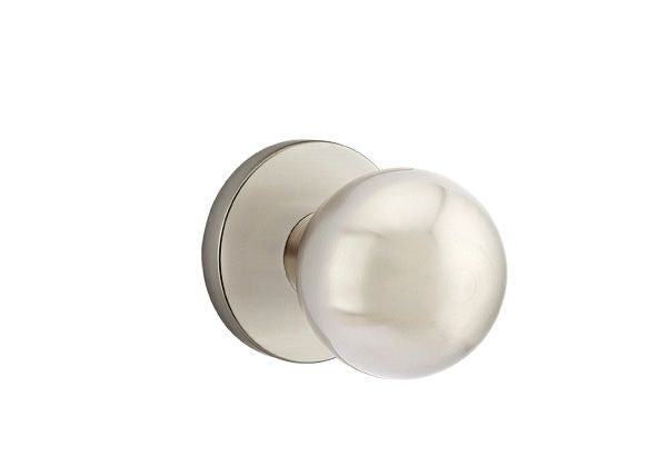 EMTEK Emtek 5059ORUS15 Orb Knob Dummy Pair Disk Rose Satin Nickel