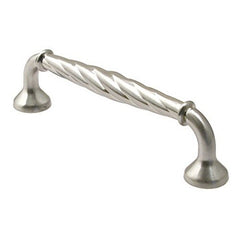 RUSTICWARE Rusticware 976SN Rope Cabinet Pull 4 in Center Satin Nickel