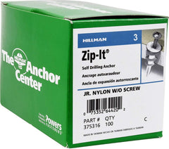 HILLMAN Hillman 375316 Number-6 Jr. Nylon Wallboard Anchor 100-Pack