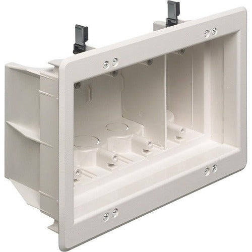 ARLINGTON Arlington Industries DVFR4W 4-gang Recessed Box White