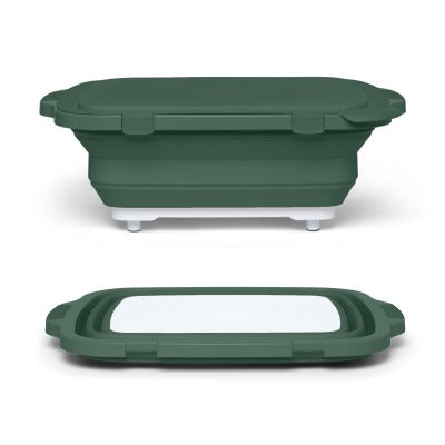 DRIP EZ Drip Ez TUBV2-1-GR Bbq Prep Tub Locking Lid Forest Green