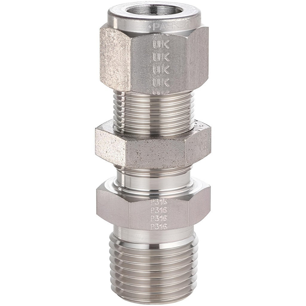 PARKER Parker 2MBC2N-316 Compression Bulkhead Connector 1/8-27 Npt