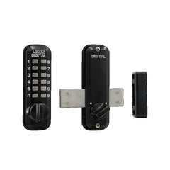LOCKEY Lockey M220JBMG Keyless Surface Mount Deadbolt Jet Black