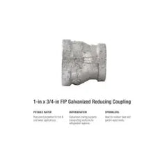 SOUTHLAND Southland 511-354HP Reducing Pipe Coupling 1 in x 3/4 in FIP