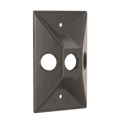 Bell 5189-2 Three Hole Weatherproof Cover Rectangular Cluster