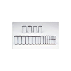 PROTO Proto J54105 Deep Socket Set 19 Pc 1/2 in Drive