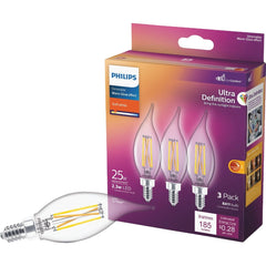 PHILIPS Philips 566653 BA11 Candelabra LED Bulb 2.3W (3 Pack)
