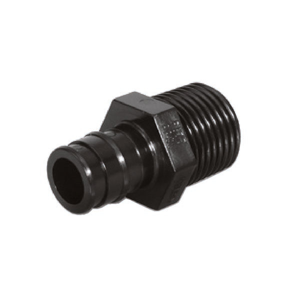 EVERFLOW Everflow B-PPMA0012 1/2 in PEX x 1/2 in MPT Adapter Poly-Alloy (1/2 in)