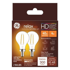 GE G E Lighting 93116152 Led A15 Ceiling Fan Bulb 4W 2 Pack