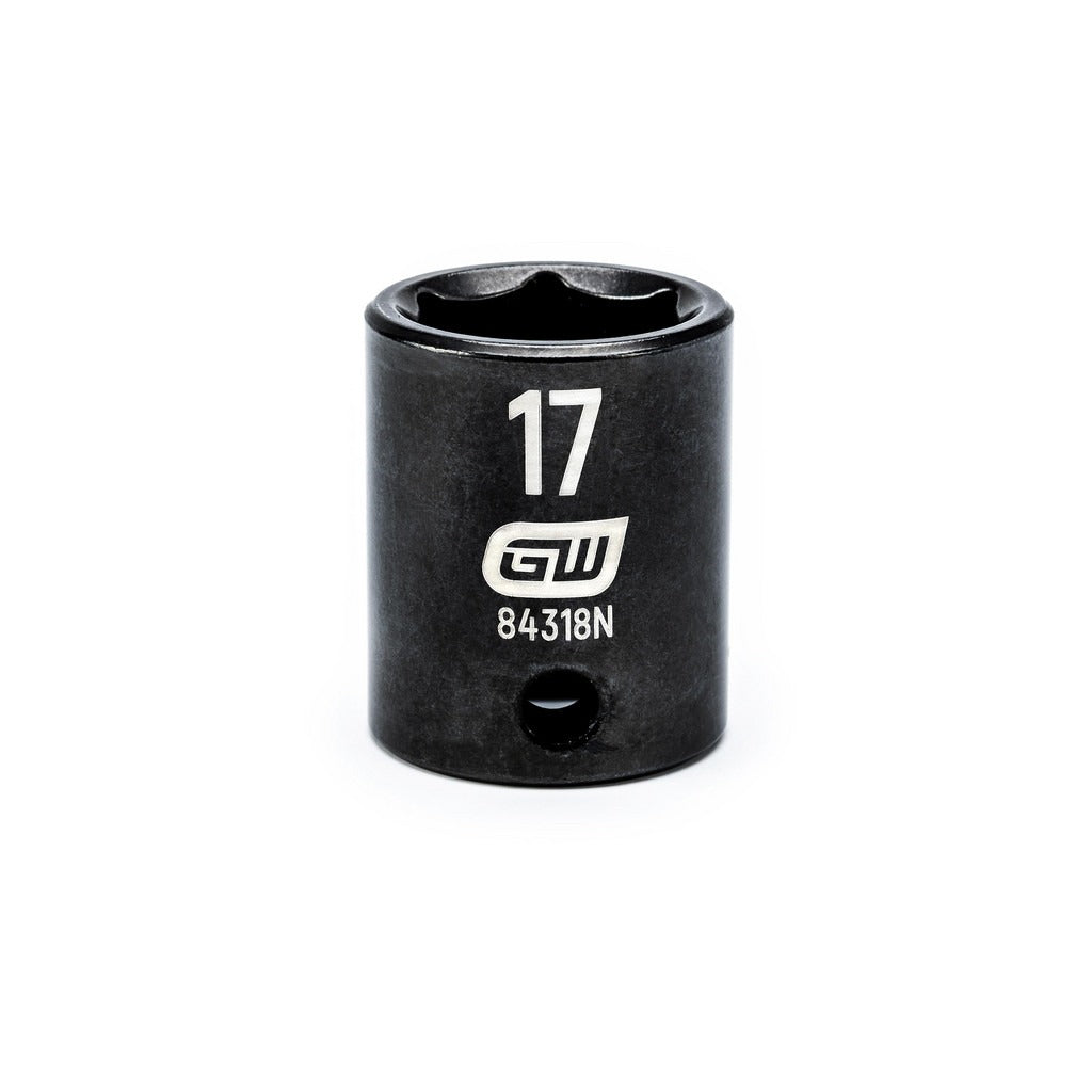 GEARWRENCH Gearwrench 84318N 3/8 in Drive 17mm Impact Socket 6-pt