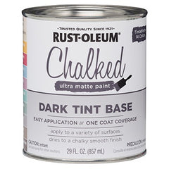 RUST-OLEUM Rust-oleum 287689 Chalked Paint Dark Tint Base 30 Oz